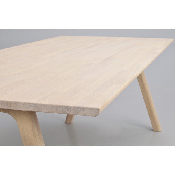 Rozkládací jídelní stůl z dubového dřeva 95x220 cm Clapperton – Rowico-image-2