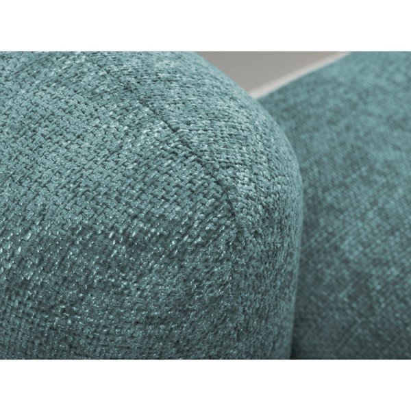 Modrá žinylková rozkládací/s úložným prostorem rohová pohovka (pravý roh/s lenoškou) Mele – Makamii-image-4