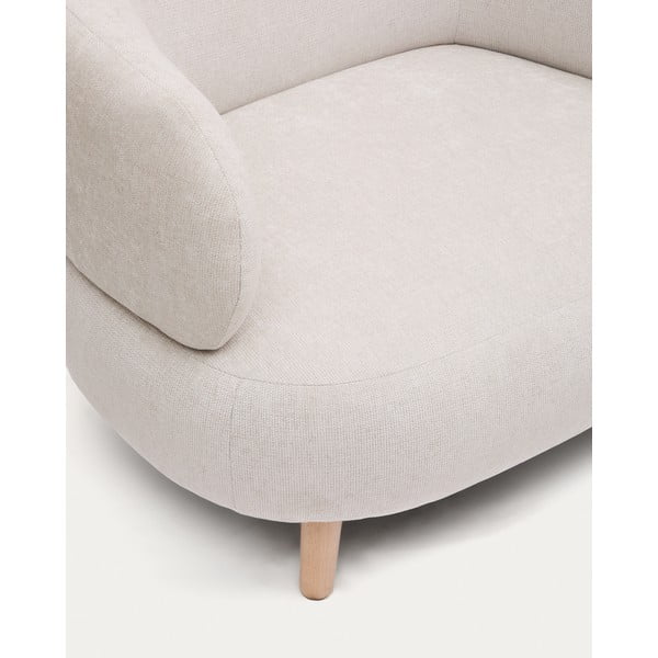 Béžové žinylkové křeslo Luisa – Kave Home-image-1