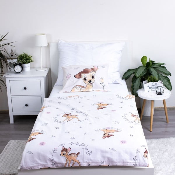 Bavlněné dětské povlečení do postýlky 100x135 cm  Bambi "Beige" – Jerry Fabrics-image-2