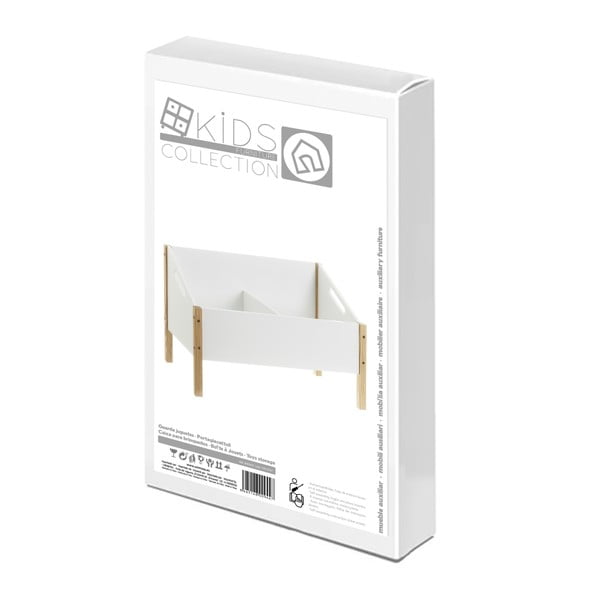 Bílá dětská knihovna 63x42 cm – Casa Selección-image-4