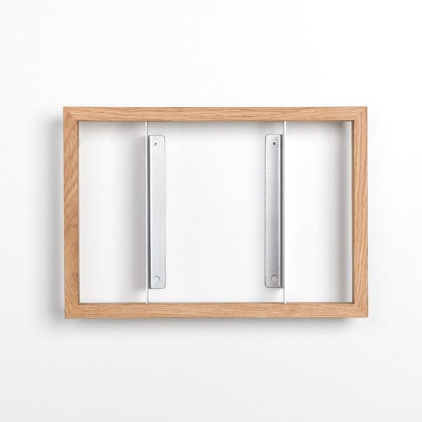 Knižní police z dubového dřeva das kleine b b1, výška 22 cm-image-2