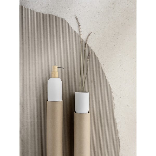 Bílý kelímek na zubní kartáčky z polyresinu Altavalle – Wenko-image-2