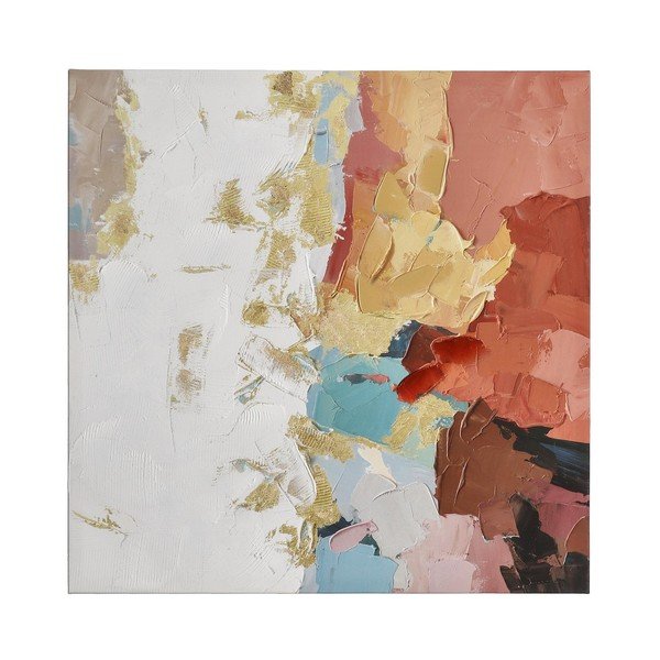 Tištěný/s ručně malovanými prvky obraz na plátně 80x80 cm Crown – Bizzotto