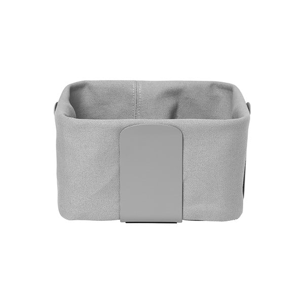 Světle šedý textilní košík na chléb Blomus Bread, 20 x 20 cm