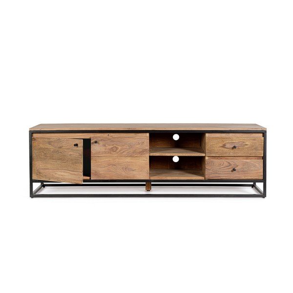 TV stolek z masivu sheesham v přírodní barvě 175x50x45 cm Nartan – Bizzotto-image-3
