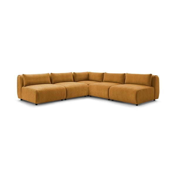 Rohová pohovka (variabilní) v hořčicové barvě Jeanne – Bobochic Paris-image-3