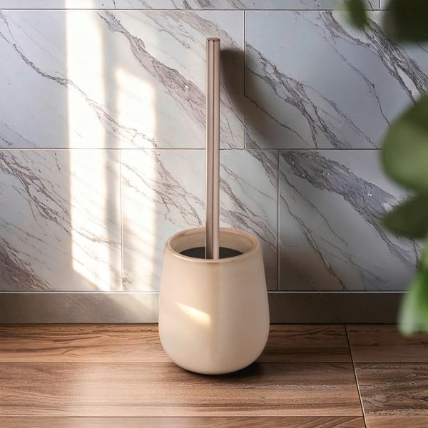 Béžová keramická WC štětka Sirmione – Wenko-image-1