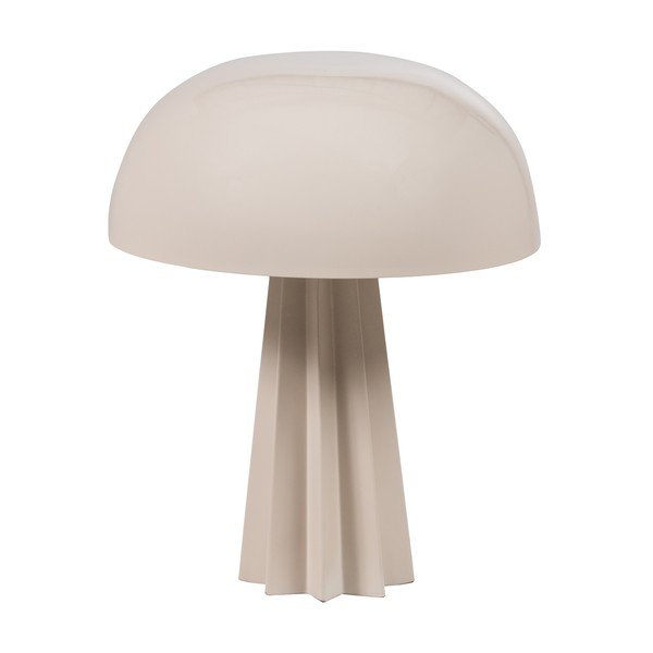 Krémová kovová stolní lampa (výška 29 cm) Virel – WOOOD-image-3