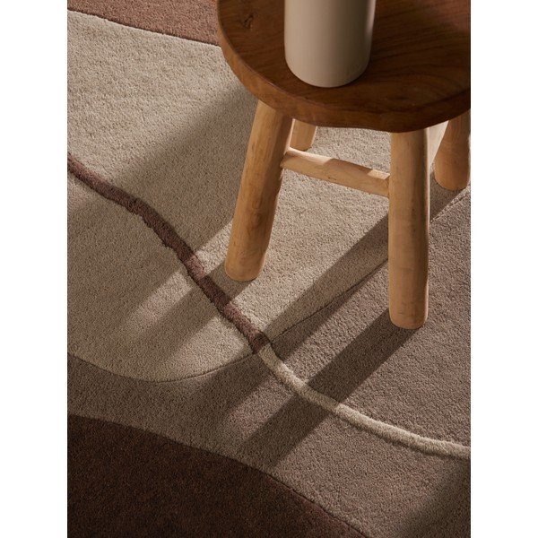 Hnědý vlněný kulatý koberec ø 160 cm Muse – Villeroy&Boch-image-3