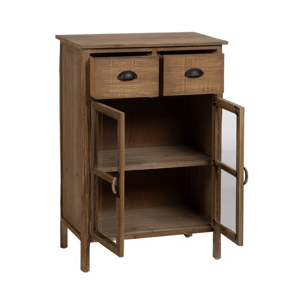 Vitrína z jedlového dřeva v přírodní barvě 64x92,5 cm – Ixia-image-2