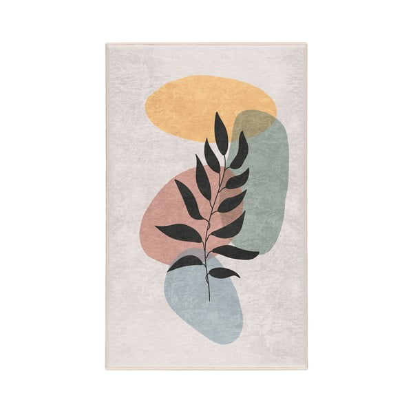 Krémový pratelný koberec 120x180 cm Illustrated Autumn – Mila Home
