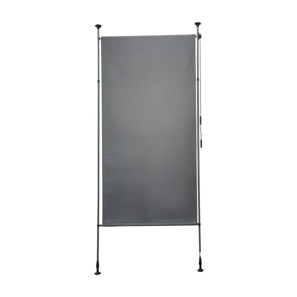 Šedá kovová/látková balkonová zástěna 120x225 cm – Garden Pleasure