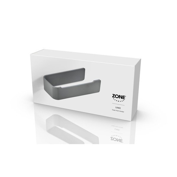 Šedý nástěnný kovový držák na toaletní papír Ume – Zone-image-2