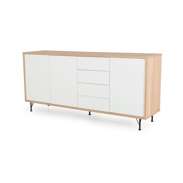 Bílá komoda Tenzo Flow, délka 217 cm-image-1