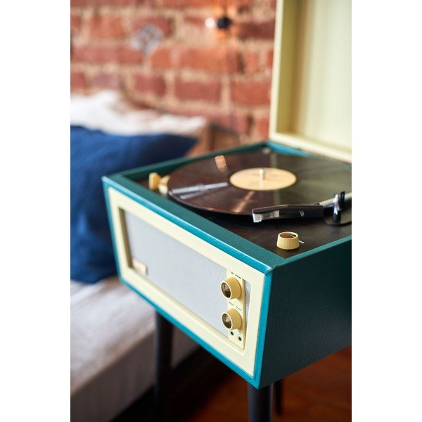 Zelený gramofon na nohách Crosley Sterling Green-image-2