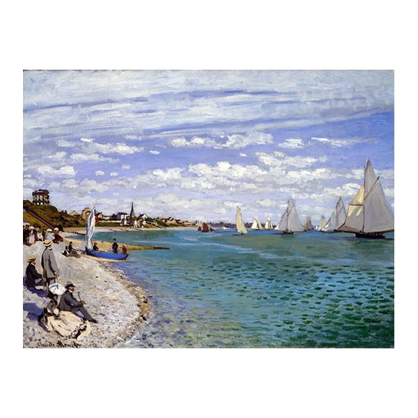 Obraz Claude Monet - Regatta at Sainte-Adresse, 60x45 cm