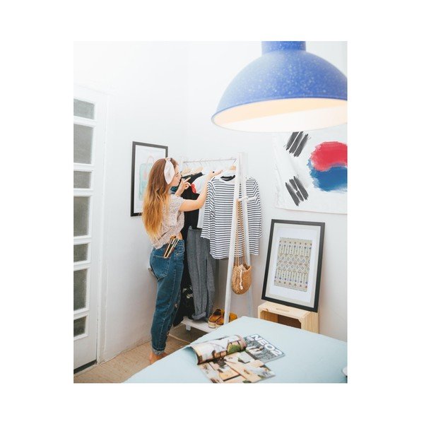 Bílý stojan na oblečení Really Nice Things Rack-image-1