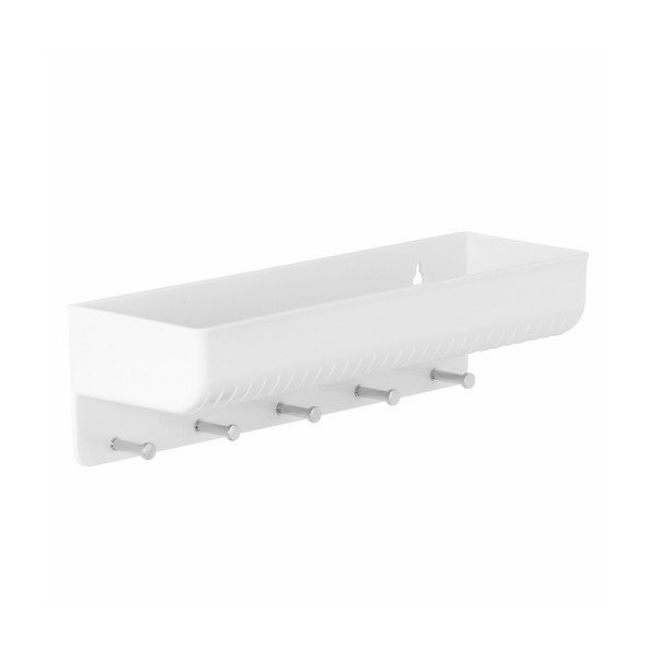 Bílý nástěnný držák do předsíně InterDesign Linus Key-image-1