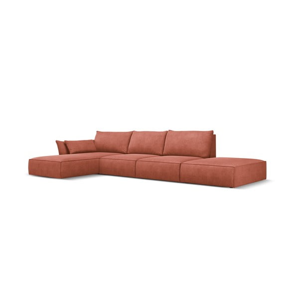 Červená rohová pohovka (levý roh) Vanda – Mazzini Sofas-image-2