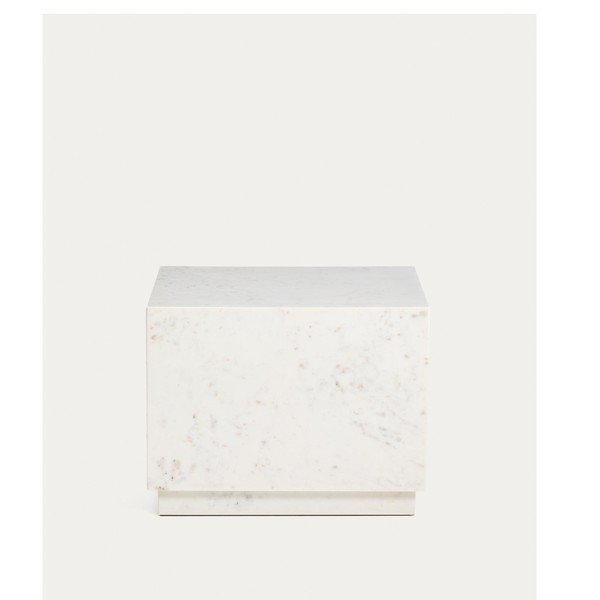 Mramorový odkládací stolek 50x50 cm Sorein – Kave Home-image-3