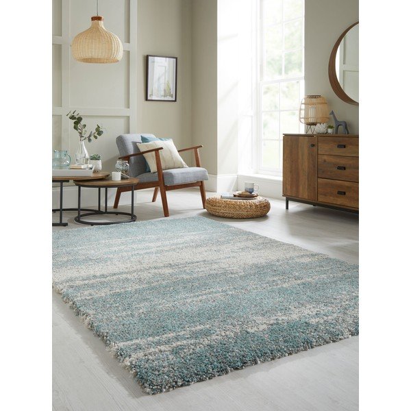 Modro-šedý koberec Flair Rugs Reza, 80 x 150 cm-image-4