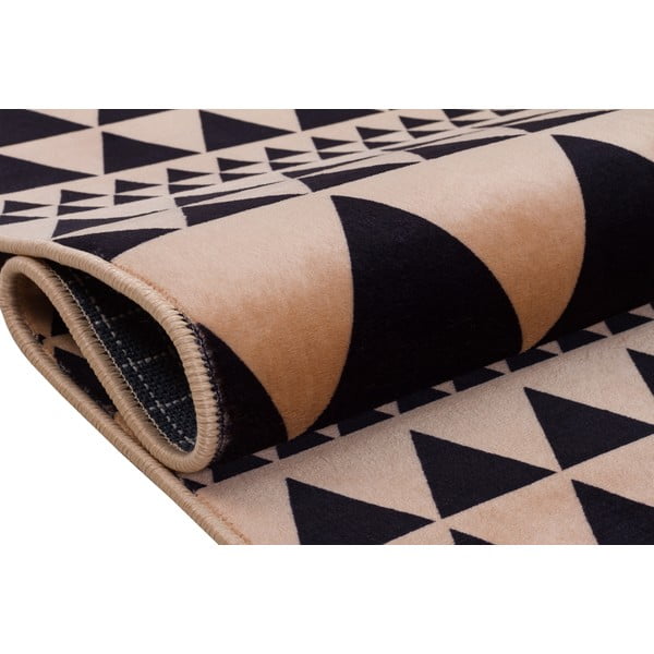 Béžový pratelný koberec běhoun 300x80 cm - Vitaus-image-3