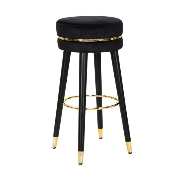 Černá barová židlička Mauro Ferretti Paris Nero/Gold
