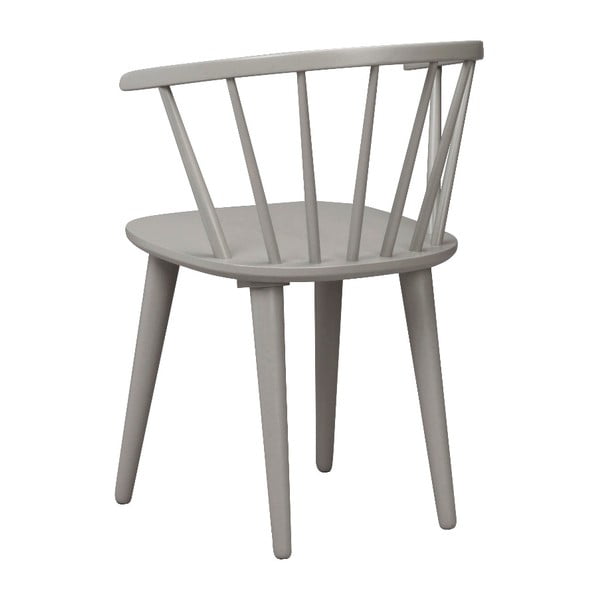 Světle šedá jídelní židle ze dřeva kaučukovníku Rowico Carmen-image-3