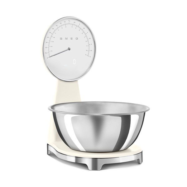 Krémová plastová digitální kuchyňská váha – SMEG-image-4