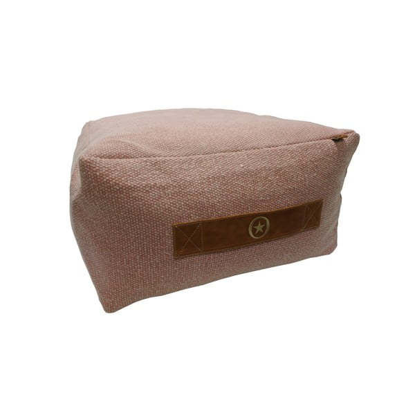 Pudrově růžový sedací polštář OVERSEAS Kelim, 45 x 45 cm