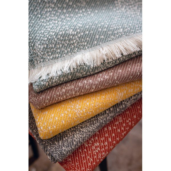 Růžový pléd s podílem bavlny Euromant Dotty Diamond, 140 x 180 cm-image-3