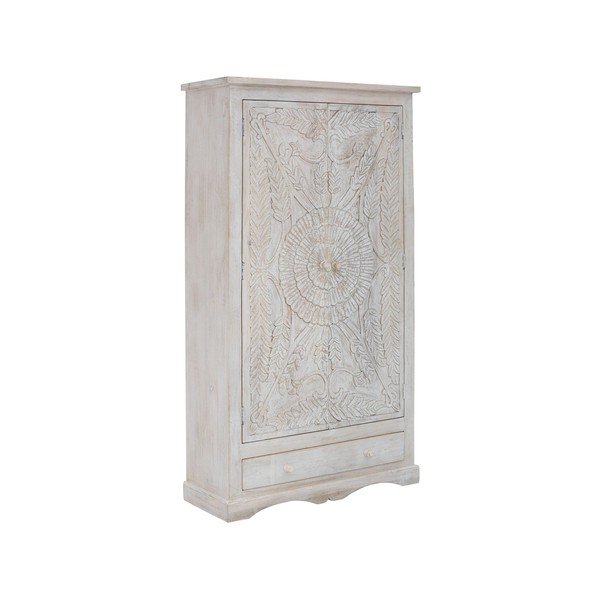 Bílá šatní skříň z mangového dřeva 100x175 cm Rana – Støraa-image-1