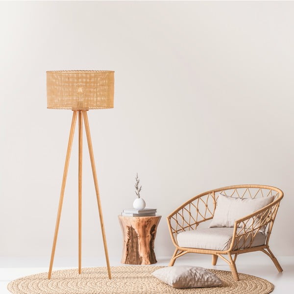 Ratanová stojací lampa SULION Rattan, výška 145 cm-image-1