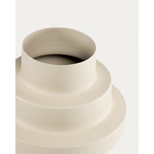 Béžová ocelová váza (výška 23 cm) Velia – Kave Home-image-3