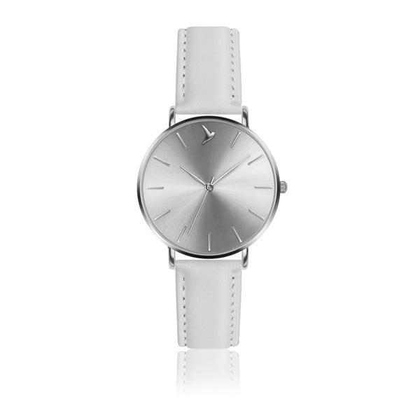 Dámské hodinky s bílým páskem z pravé kůže Emily Westwood Luxury