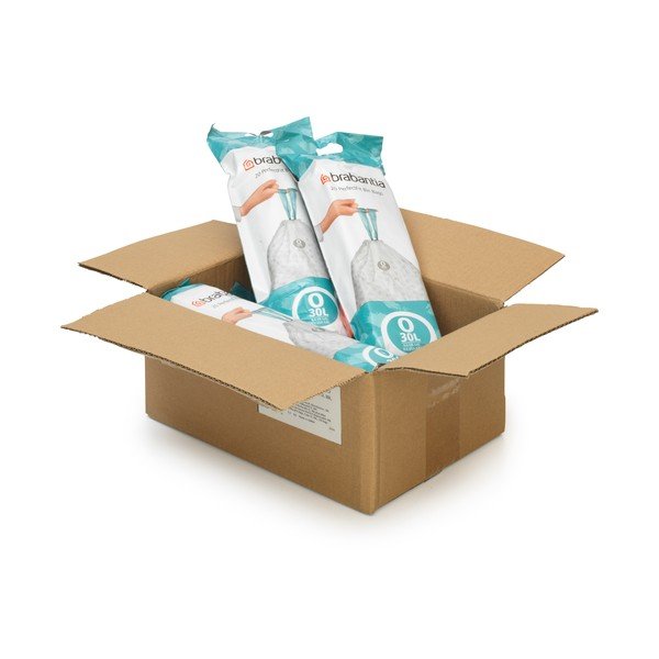 Stahovací pytle na odpadky v sadě 120 ks 30 l PerfectFit O – Brabantia-image-1