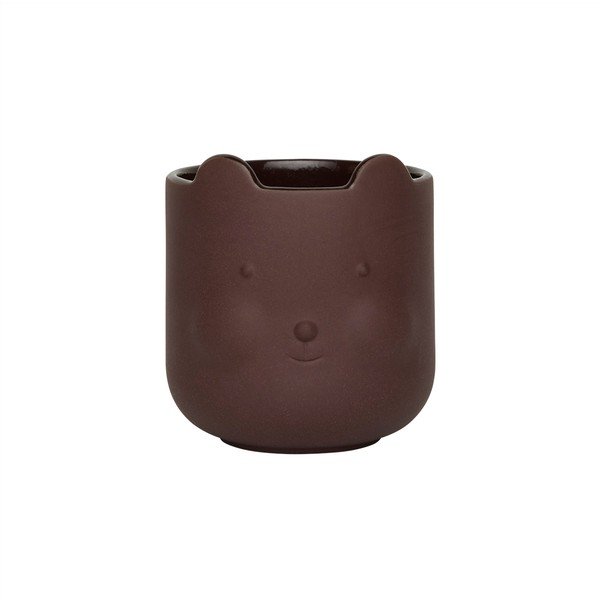 Ručně vyrobený obal na květináč z terakoty ø 9 cm Bear – OYOY Mini