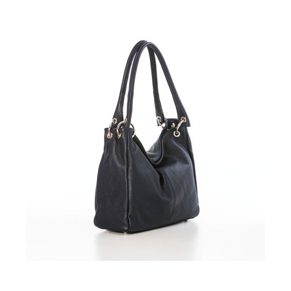 Kožená kabelka Dellio Navy-image-1