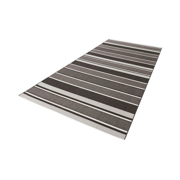 Černý venkovní koberec NORTHRUGS Strap, 80 x 200 cm-image-1