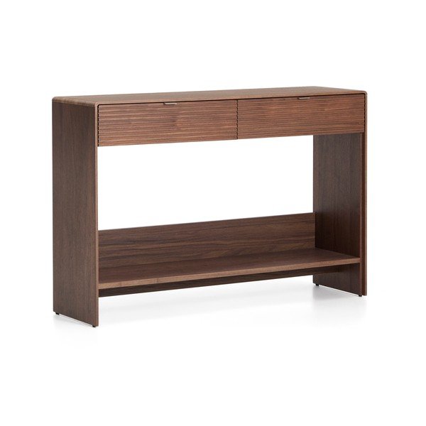Komoda v dekoru ořechu v tmavě přírodní barvě 120x81x35 cm Norlen – Kave Home