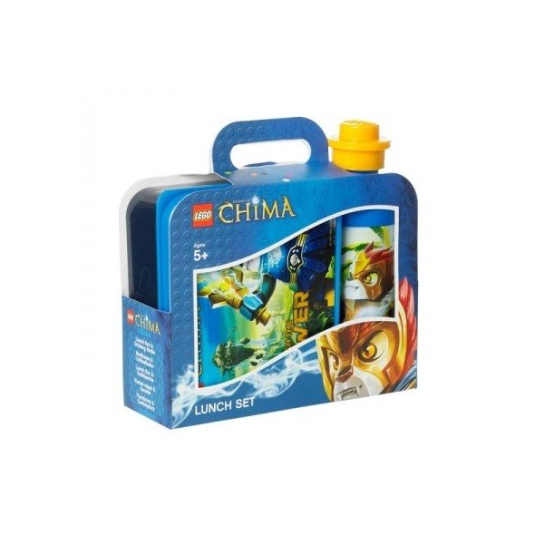 Láhev na pití a box na svačinu Legend of Chima, modré