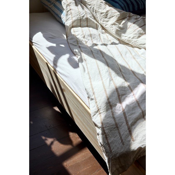 Dvoulůžková postel z borovicového dřeva s roštem 180x200 cm v přírodní barvě Merge – Karup Design-image-4