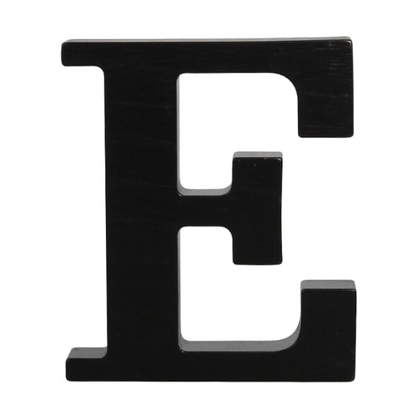 Černé dřevěné písmeno Typoland E