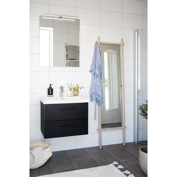 Stojací zrcadlo s dřevěným rámem 52x180 cm Milford - Rowico-image-2