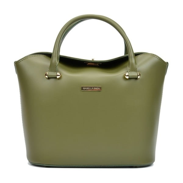 Zelená kožená kabelka Isabella Rhea Esta