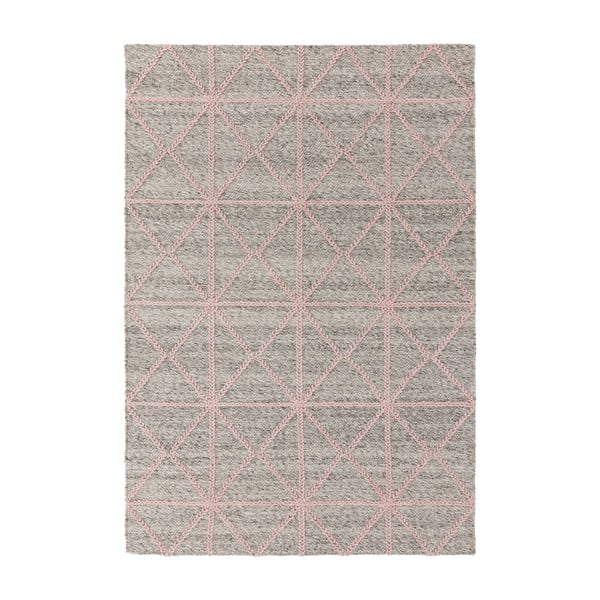 Šedo-růžový koberec Asiatic Carpets Prism, 160 x 230 cm