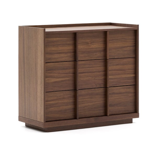 Hnědá komoda v dekoru ořechu 100x78x50 cm Onix – Kave Home-image-3
