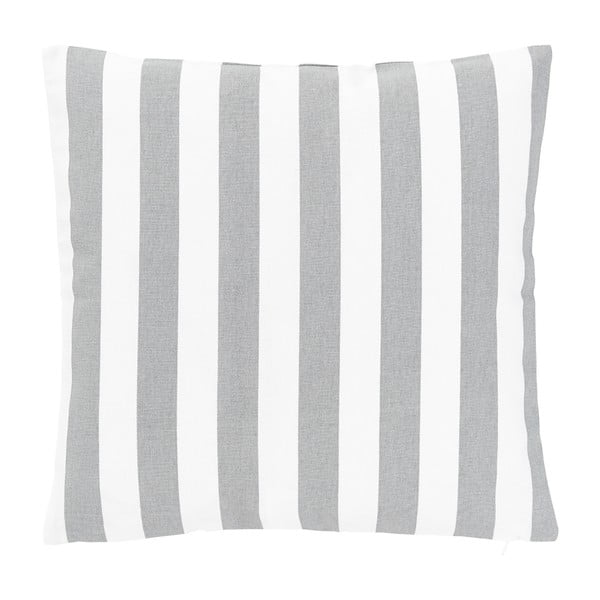Bílo-šedý bavlněný dekorativní povlak na polštář Westwing Collection Timon, 40 x 40 cm