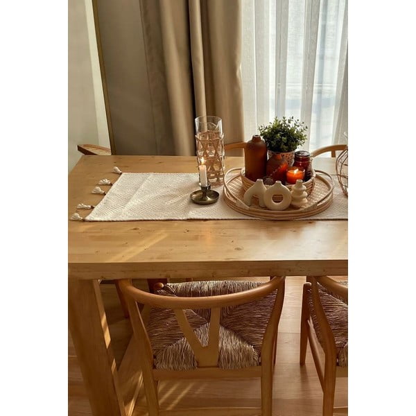 Běhoun na stůl z Bio bavlny 40x130 cm – Mila Home-image-2